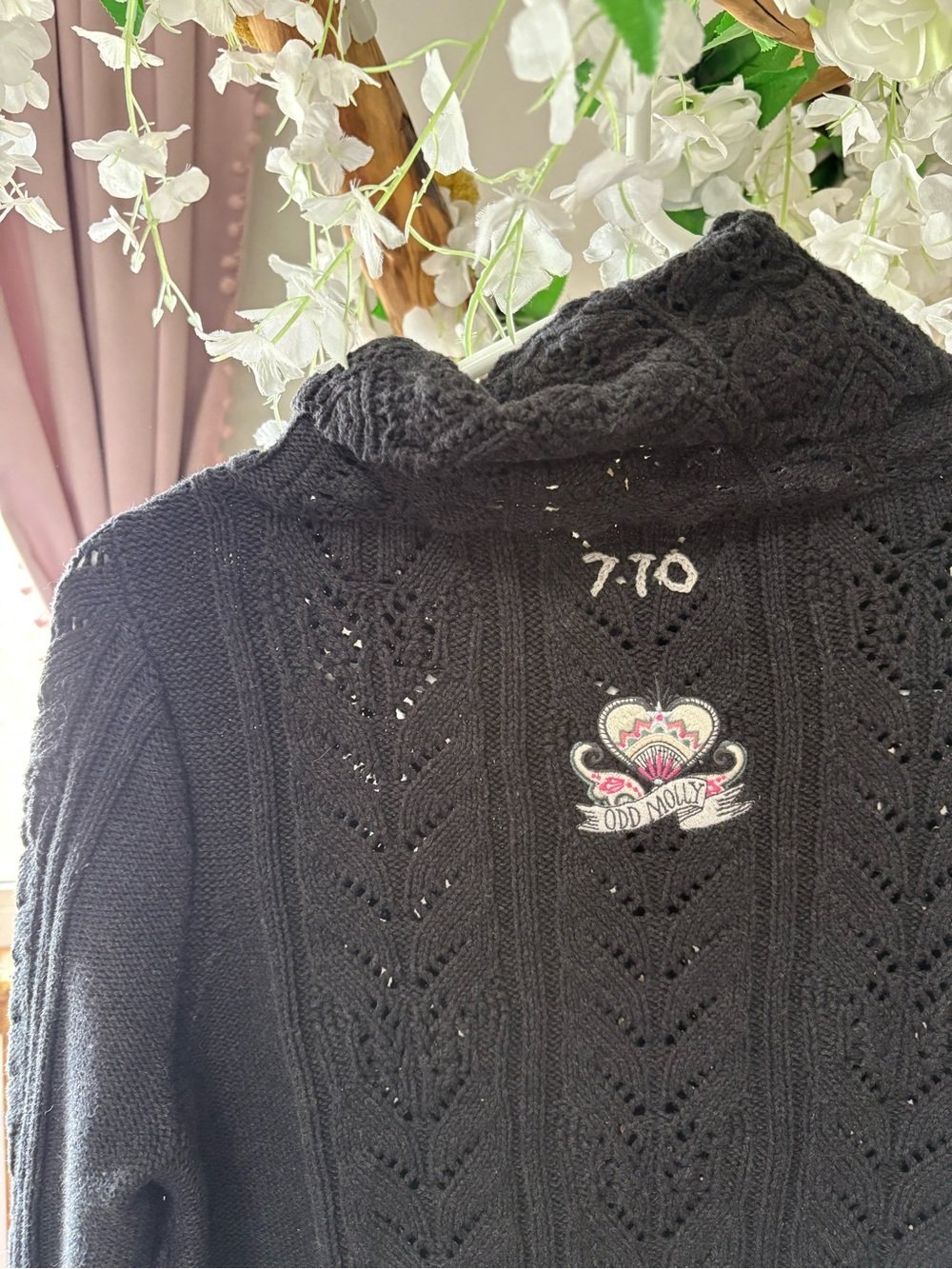 Odd Molly Black Knit Cowl Neck Sweater - Picture 6 of 8
